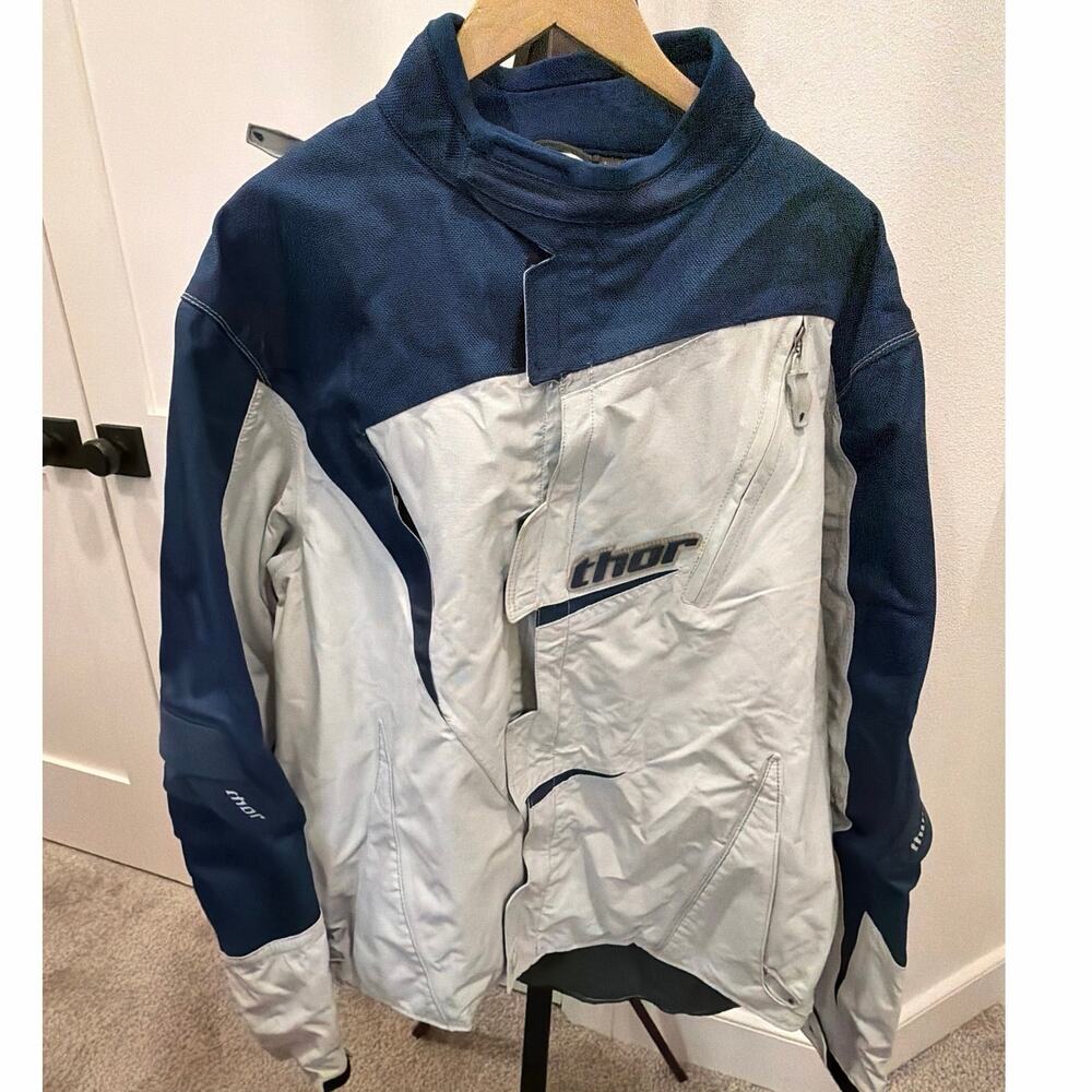 Thor Phase S6 Motocross Navy Blue Light Grey Road and Off-Road Riding Size XXL